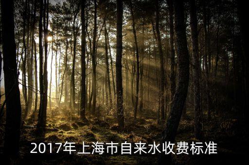 2017年上海市自來(lái)水收費(fèi)標(biāo)準(zhǔn)