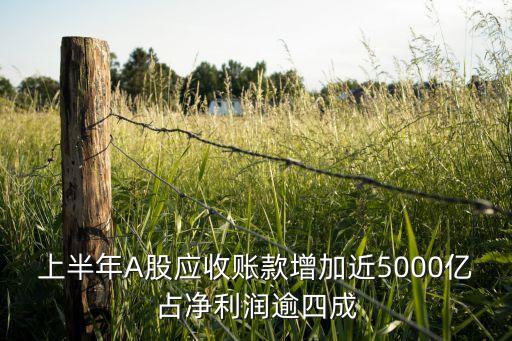 上半年A股應(yīng)收賬款增加近5000億占凈利潤逾四成