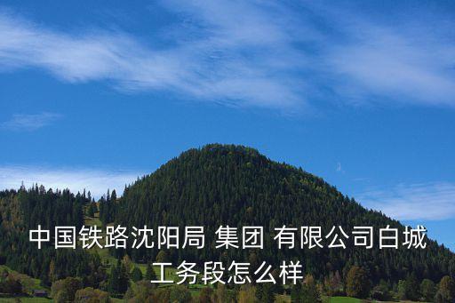 中國鐵路沈陽局 集團 有限公司白城工務(wù)段怎么樣