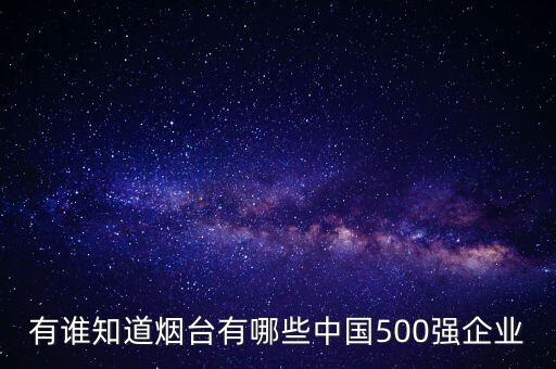 有誰知道煙臺有哪些中國500強企業(yè)