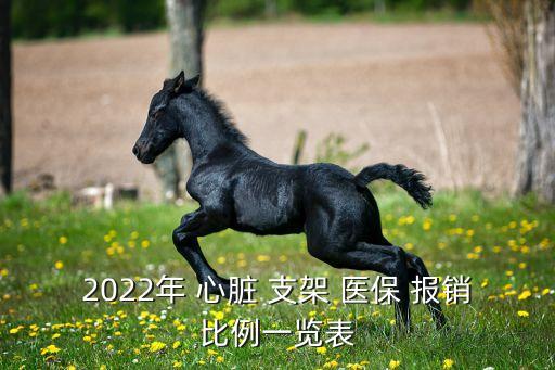 2022年 心臟 支架 醫(yī)保 報銷比例一覽表