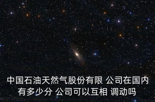 中國石油天然氣股份有限 公司在國內(nèi)有多少分 公司可以互相 調(diào)動(dòng)嗎