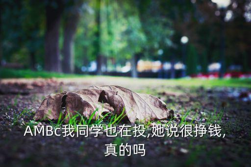 AMBc我同學也在投,她說很掙錢,真的嗎