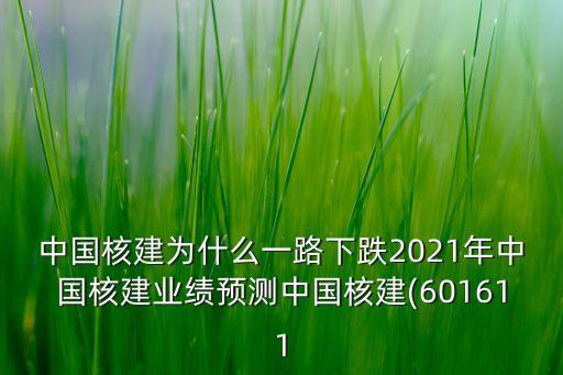 中國(guó)核建為什么一路下跌2021年中國(guó)核建業(yè)績(jī)預(yù)測(cè)中國(guó)核建(601611