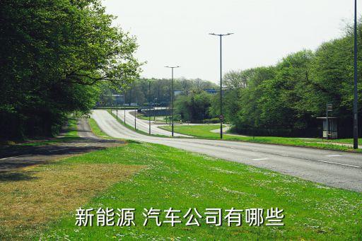 新能源 汽車公司有哪些