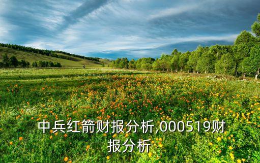  中兵紅箭財(cái)報(bào)分析,000519財(cái)報(bào)分析