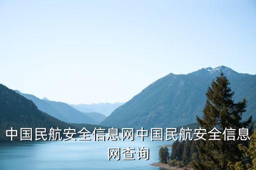 中國民航安全信息網(wǎng)中國民航安全信息網(wǎng)查詢