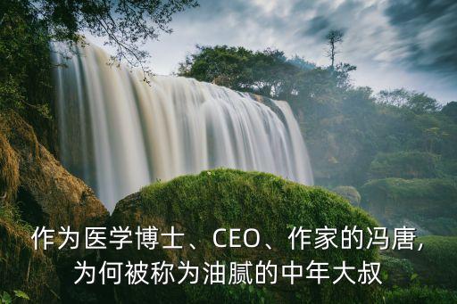 作為醫(yī)學博士、CEO、作家的馮唐,為何被稱為油膩的中年大叔