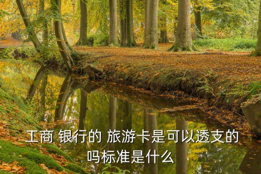  工商 銀行的 旅游卡是可以透支的嗎標(biāo)準(zhǔn)是什么