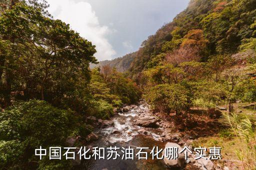 中國(guó)石化和蘇油石化哪個(gè)實(shí)惠