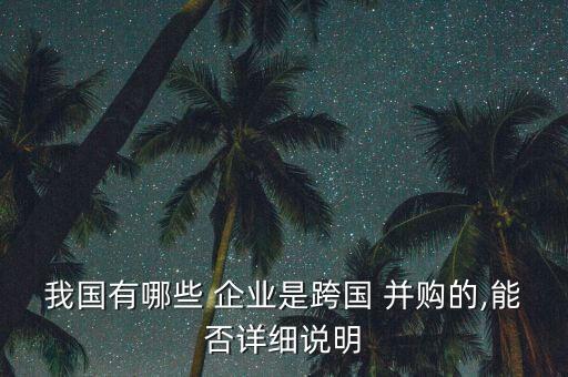 2014中國企業(yè)海外并購主體