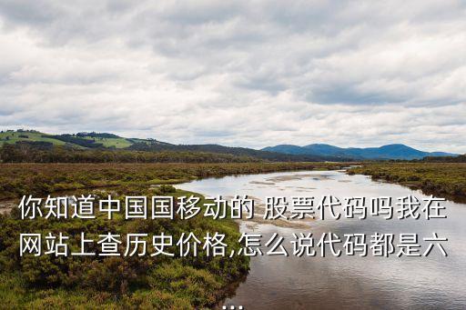 你知道中國國移動的 股票代碼嗎我在網(wǎng)站上查歷史價格,怎么說代碼都是六...