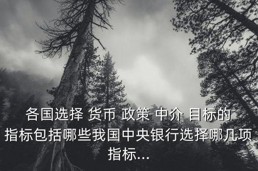 中國貨幣政策中介目標,貨幣政策中介目標和操作目標的選擇標準不包括