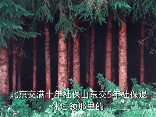  北京交滿十年社保山東交5年社保退休后領(lǐng)那里的