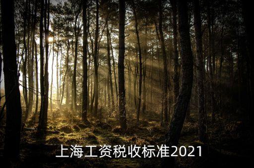  上海工資稅收標(biāo)準(zhǔn)2021