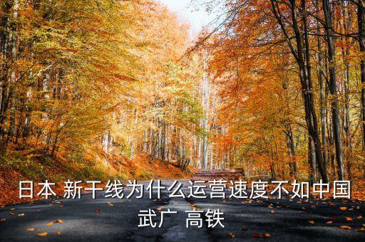 日本 新干線為什么運(yùn)營速度不如中國武廣 高鐵