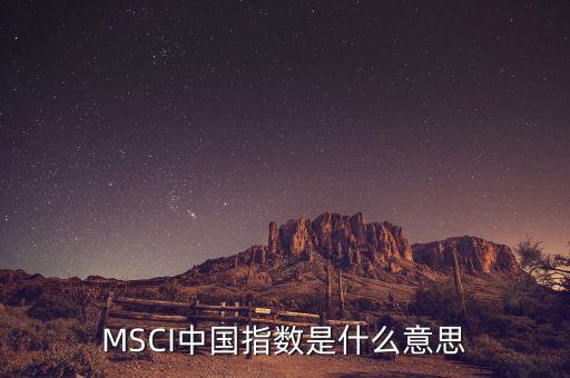 中國msci