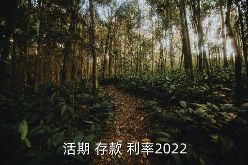  活期 存款 利率2022