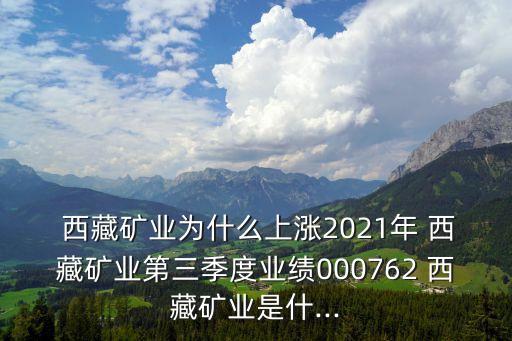  西藏礦業(yè)為什么上漲2021年 西藏礦業(yè)第三季度業(yè)績(jī)000762 西藏礦業(yè)是什...