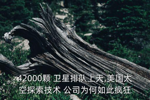 42000顆 衛(wèi)星排隊(duì)上天,美國太空探索技術(shù) 公司為何如此瘋狂