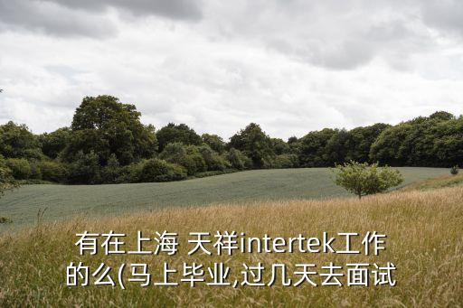 有在上海 天祥intertek工作的么(馬上畢業(yè),過幾天去面試