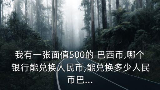 我有一張面值500的 巴西幣,哪個 銀行能兌換人民幣,能兌換多少人民幣巴...