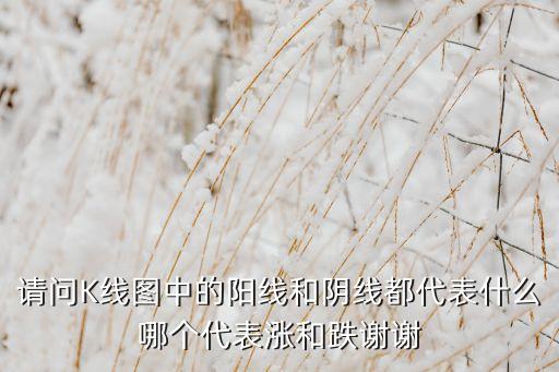 請(qǐng)問(wèn)K線圖中的陽(yáng)線和陰線都代表什么哪個(gè)代表漲和跌謝謝