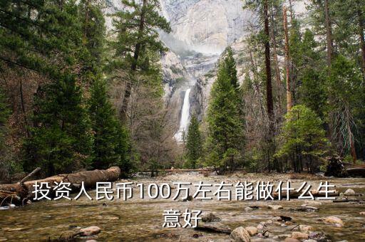  投資人民幣100萬(wàn)左右能做什么生意好