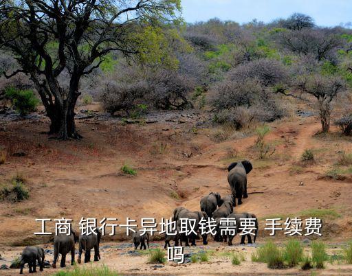  工商 銀行卡異地取錢需要 手續(xù)費嗎