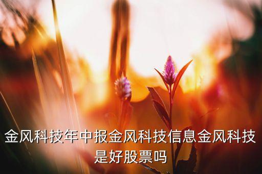 金風(fēng)科技年中報(bào)金風(fēng)科技信息金風(fēng)科技是好股票嗎