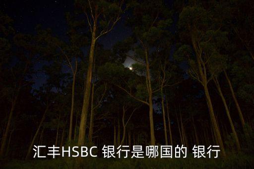 匯豐HSBC 銀行是哪國的 銀行