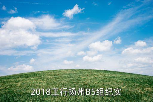 2018工行揚(yáng)州B5組紀(jì)實