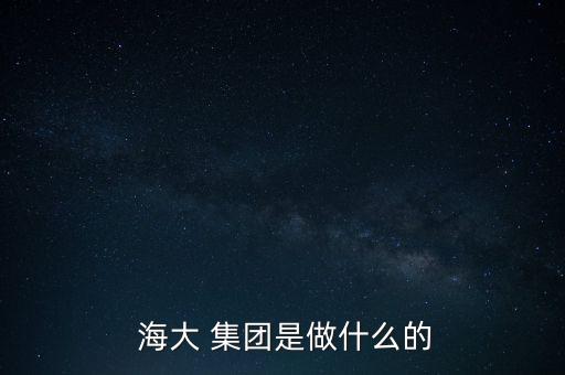  海大 集團是做什么的