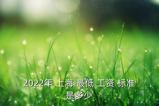 近10上海最低工資標(biāo)準(zhǔn),2023年上海最低工資標(biāo)準(zhǔn)還漲嗎