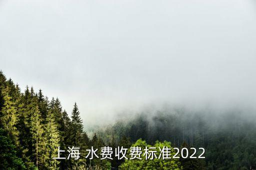  上海 水費(fèi)收費(fèi)標(biāo)準(zhǔn)2022