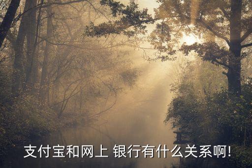  支付寶和網(wǎng)上 銀行有什么關(guān)系啊!