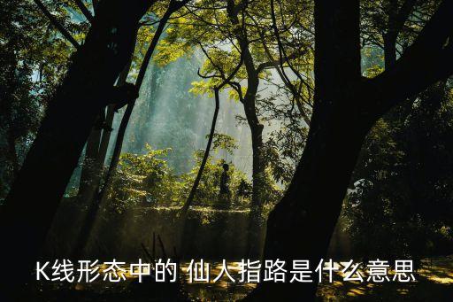 K線形態(tài)中的 仙人指路是什么意思