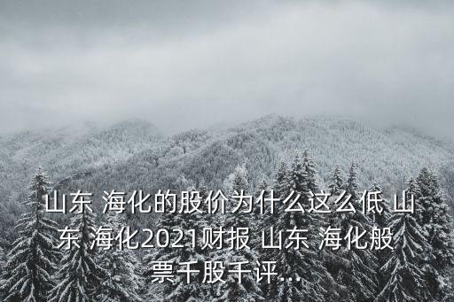  山東 ?；墓蓛r為什么這么低 山東 海化2021財報 山東 ?；闫鼻Ч汕гu...