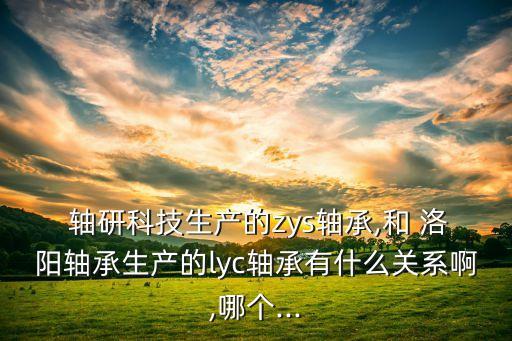 洛陽軸研有限公司,洛陽東軸軸承有限公司