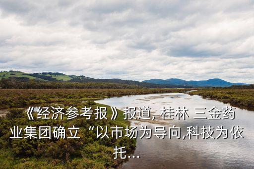 《經濟參考報》報道, 桂林 三金藥業(yè)集團確立“以市場為導向,科技為依托...