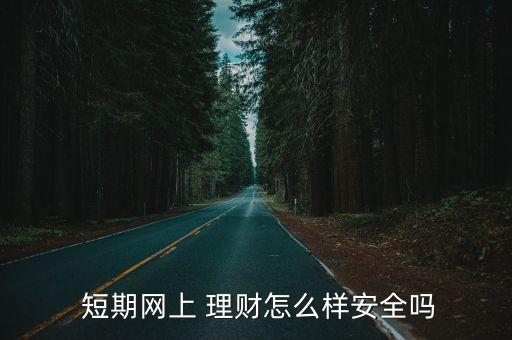  短期網(wǎng)上 理財怎么樣安全嗎