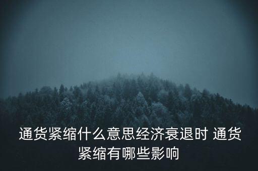 通貨緊縮投資什么