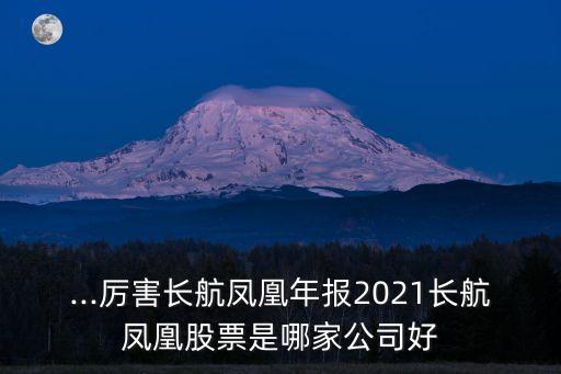 ...厲害長航鳳凰年報2021長航鳳凰股票是哪家公司好