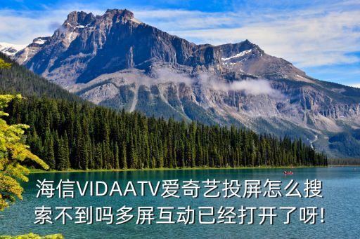 海信VIDAATV愛奇藝投屏怎么搜索不到嗎多屏互動已經(jīng)打開了呀!