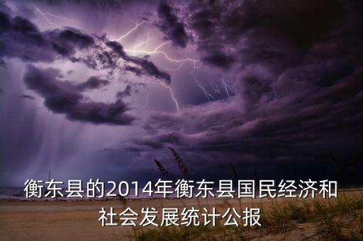 衡東縣的2014年衡東縣國(guó)民經(jīng)濟(jì)和社會(huì)發(fā)展統(tǒng)計(jì)公報(bào)