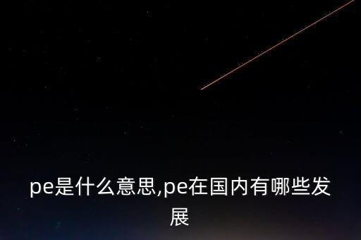 pe是什么意思,pe在國(guó)內(nèi)有哪些發(fā)展