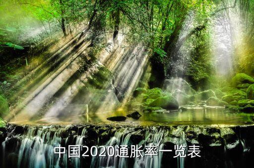 中國2020通脹率一覽表