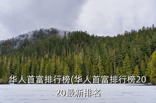 中國大陸富豪一百強,2022年中國大陸富豪排行榜