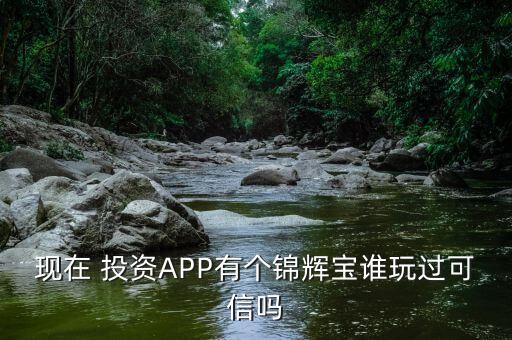 現在 投資APP有個錦輝寶誰玩過可信嗎