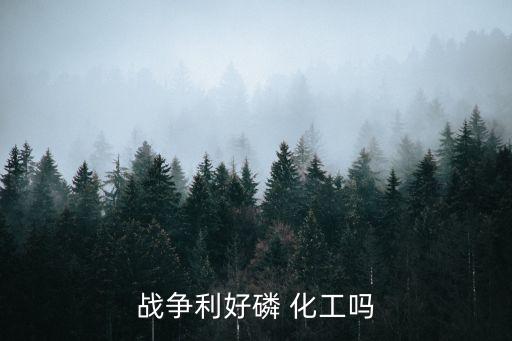 戰(zhàn)爭利好磷 化工嗎